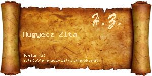 Hugyecz Zita névjegykártya